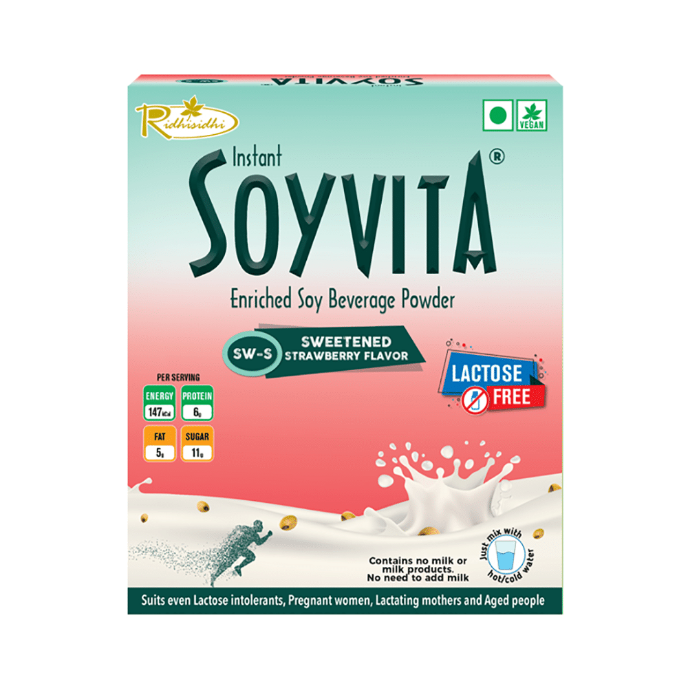Soyvita Enriched Soy Beverage Powder Strawberry Sweetened - Image 1