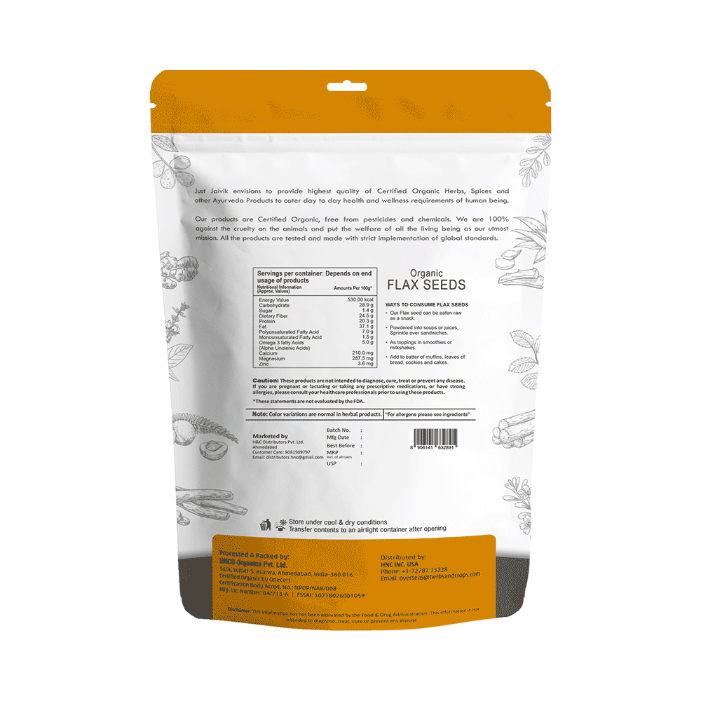 Just Jaivik Organic Flax Seeds - Image 2