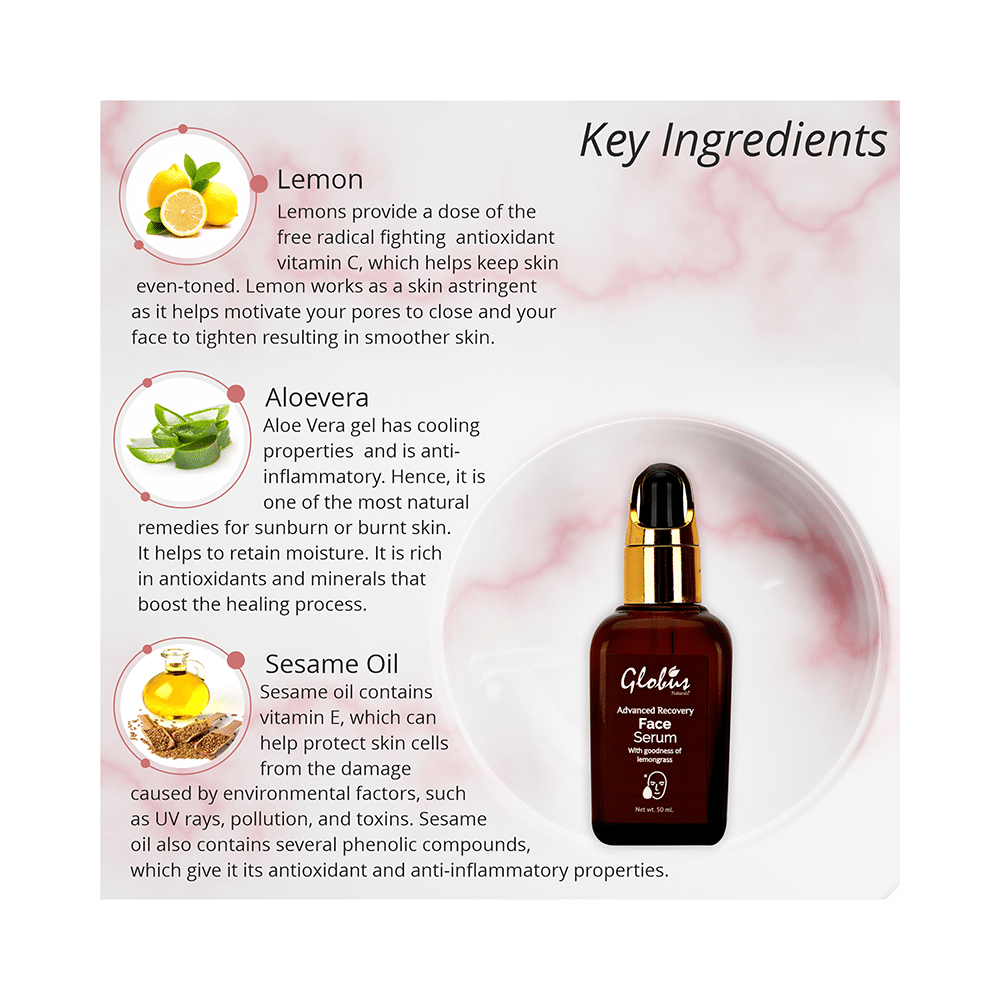 Globus Naturals Advanced Recovery Face Serum - Image 3
