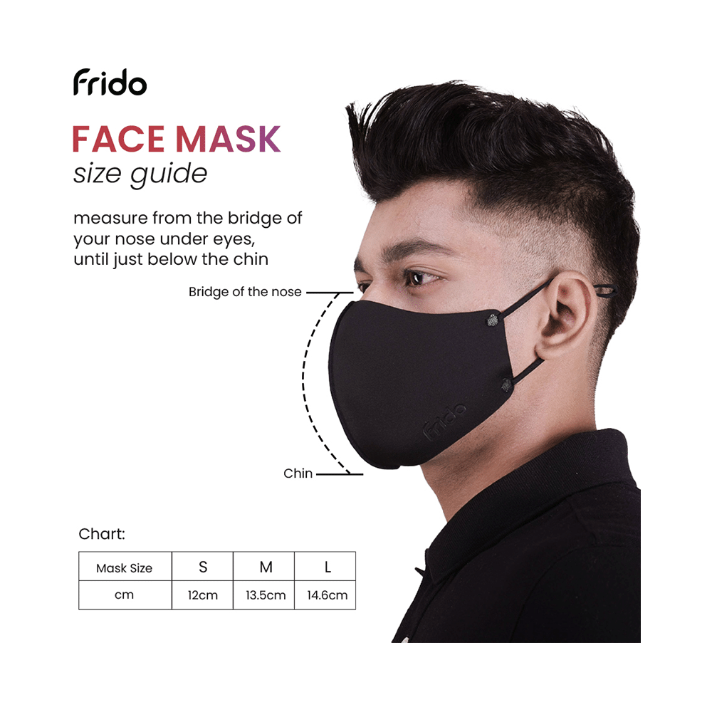 Frido Ultimate Pro Copper Face Mask Medium Black - Image 9