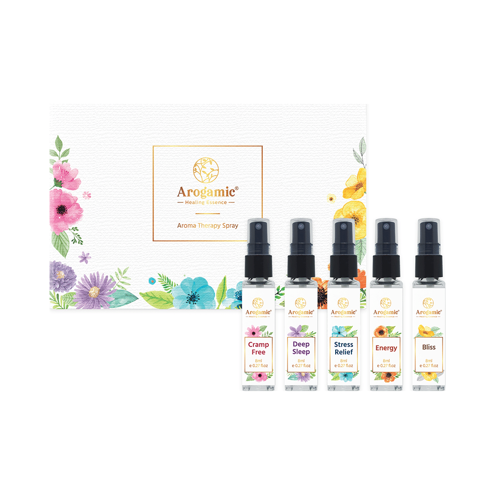 Arogamic Aroma Therapy Spray (8ml Each) Gift Pack - Image 3