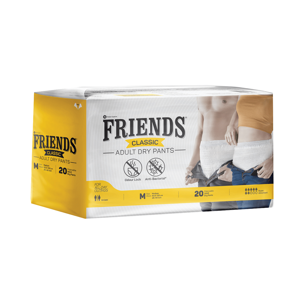 Friends Classic Anti-Bacterial & Anti-Rash Adult Unisex Dry Pants | Size Medium