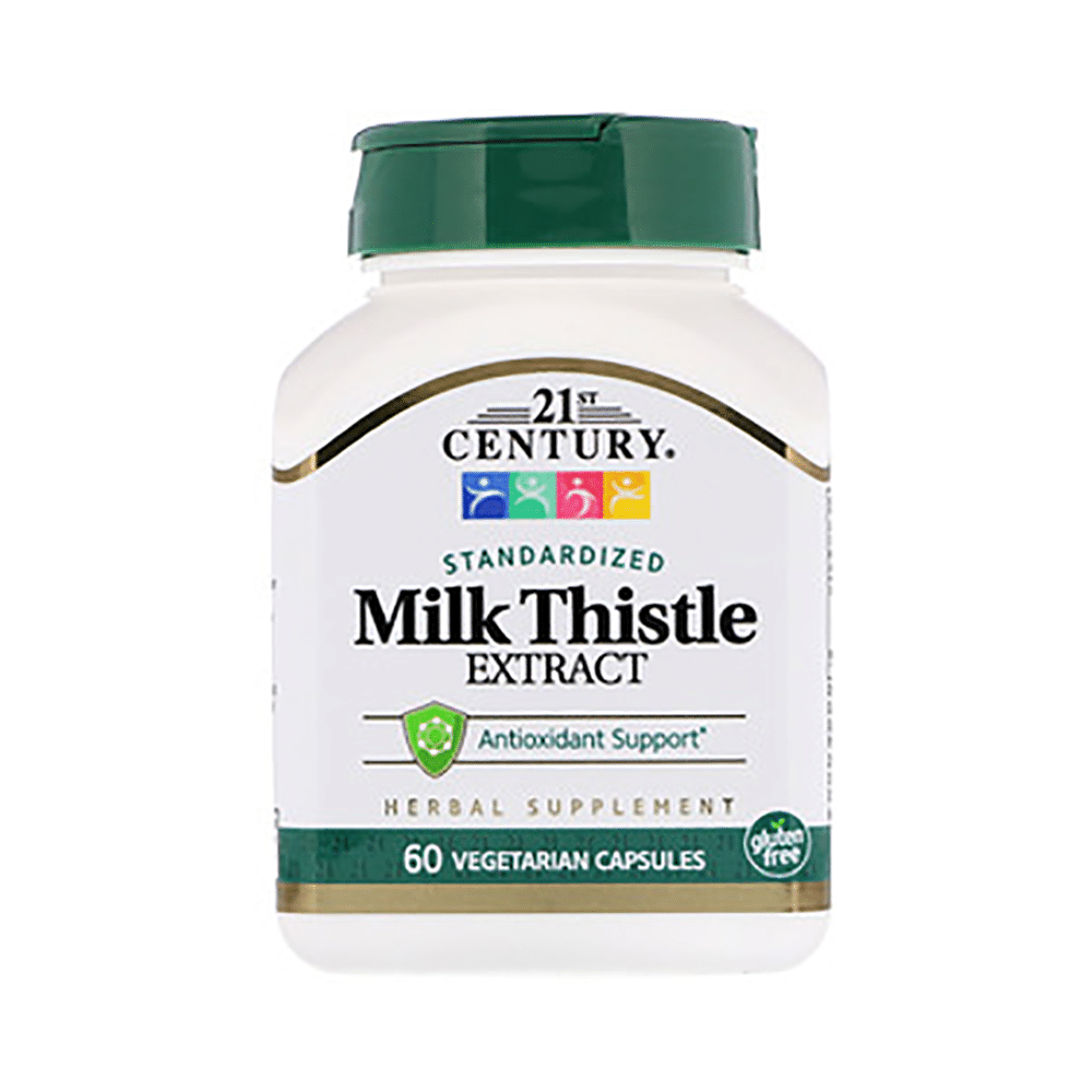 21st Century Milk Thistle Extract Vegetarian Capsules - Image 1