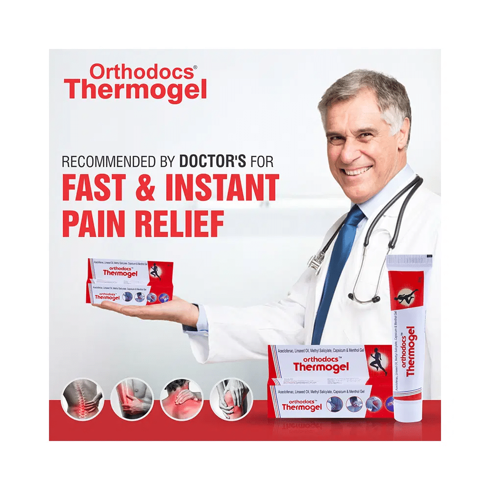 Orthodocs Thermogel Pain Relief Gel for Muscle Joint & Knee Pain (30gm Each) - Image 3