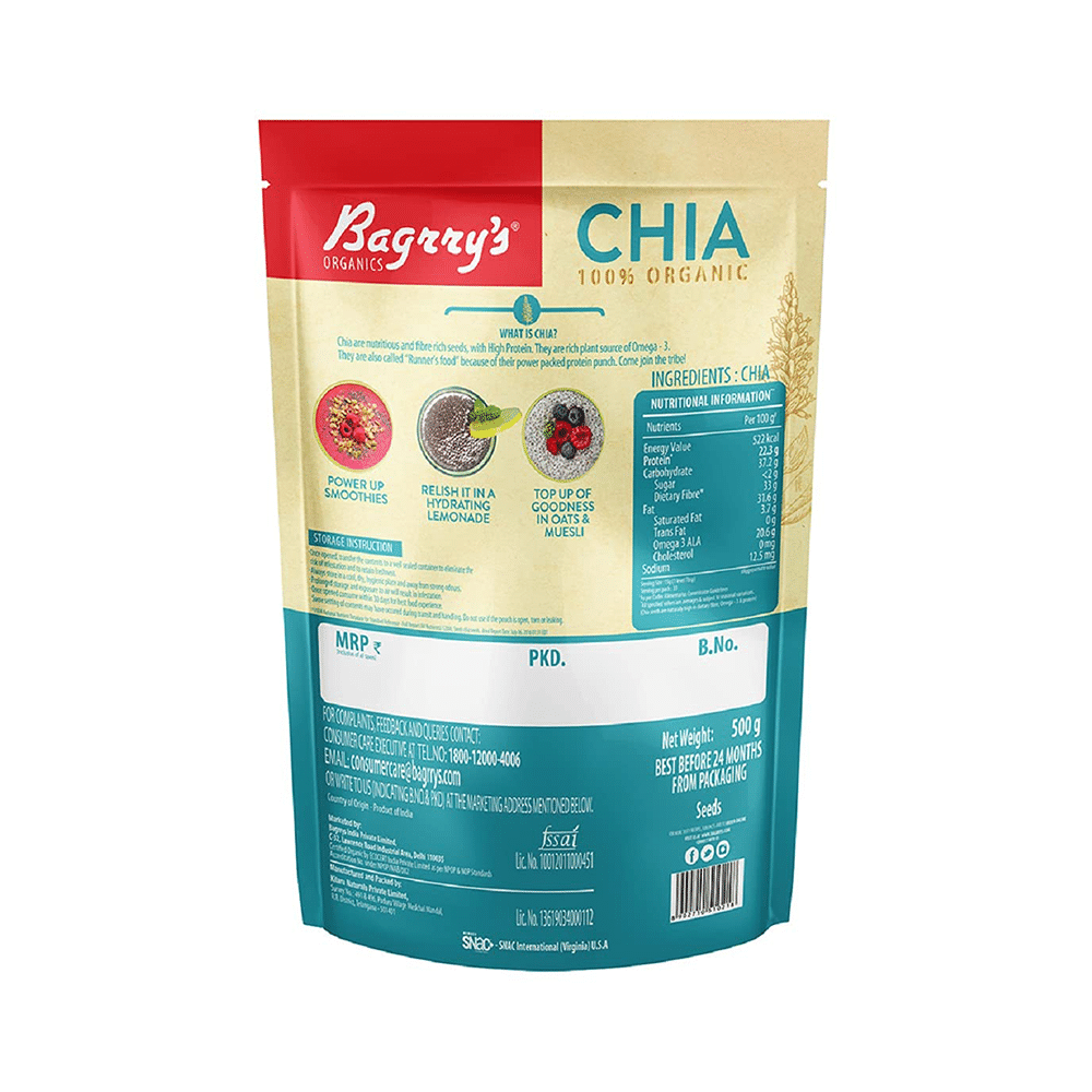 Bagrry's Organics Chia Seeds - Image 2