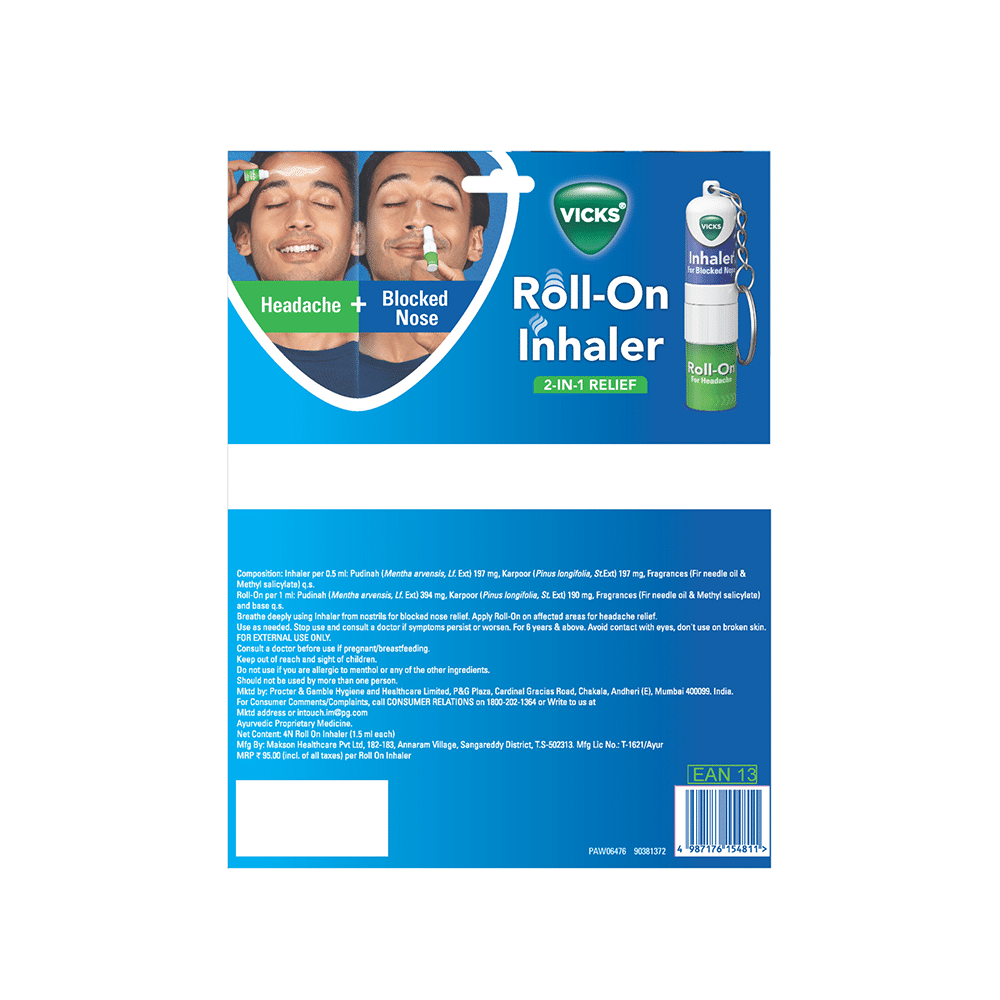 Vicks Roll-On 2 In 1 Relief Inhaler - Image 3