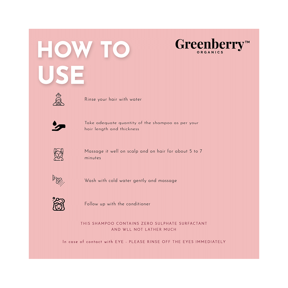 Greenberry Organics Silk Protein Keratine & Vitamin B5 Shampoo - Image 6