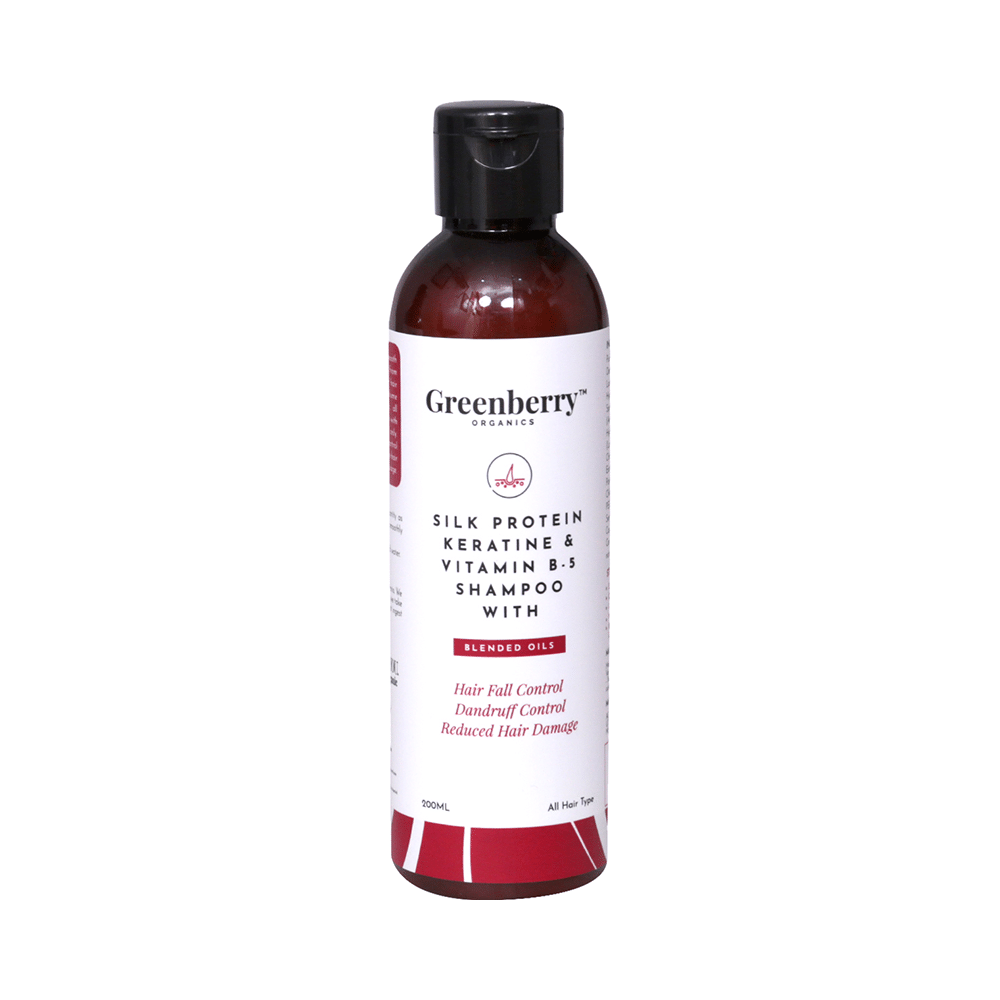 Greenberry Organics Silk Protein Keratine & Vitamin B5 Shampoo - Image 1