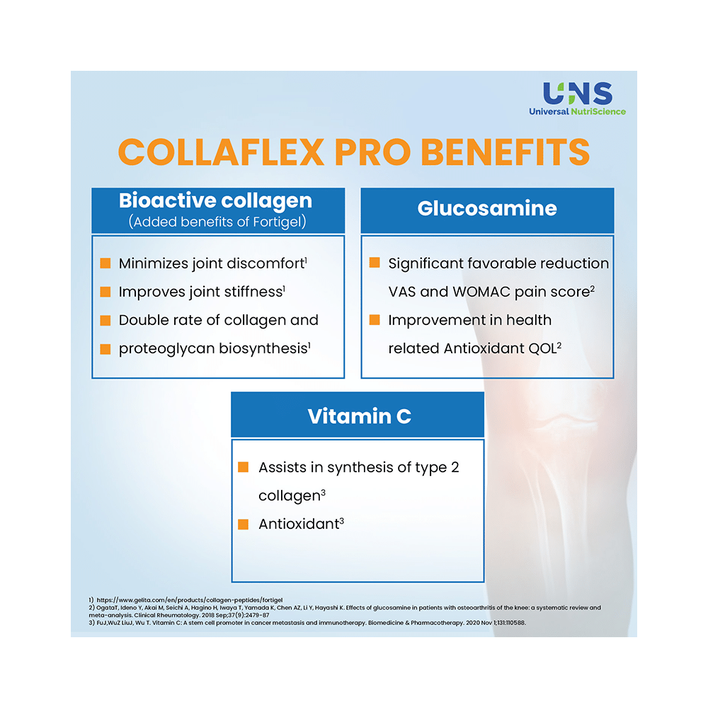 Collaflex Pro Sugar-Free Joint Health Sachet with Collagen, Glucosamine & Vitamin C | Nutritional Supplement - Image 2