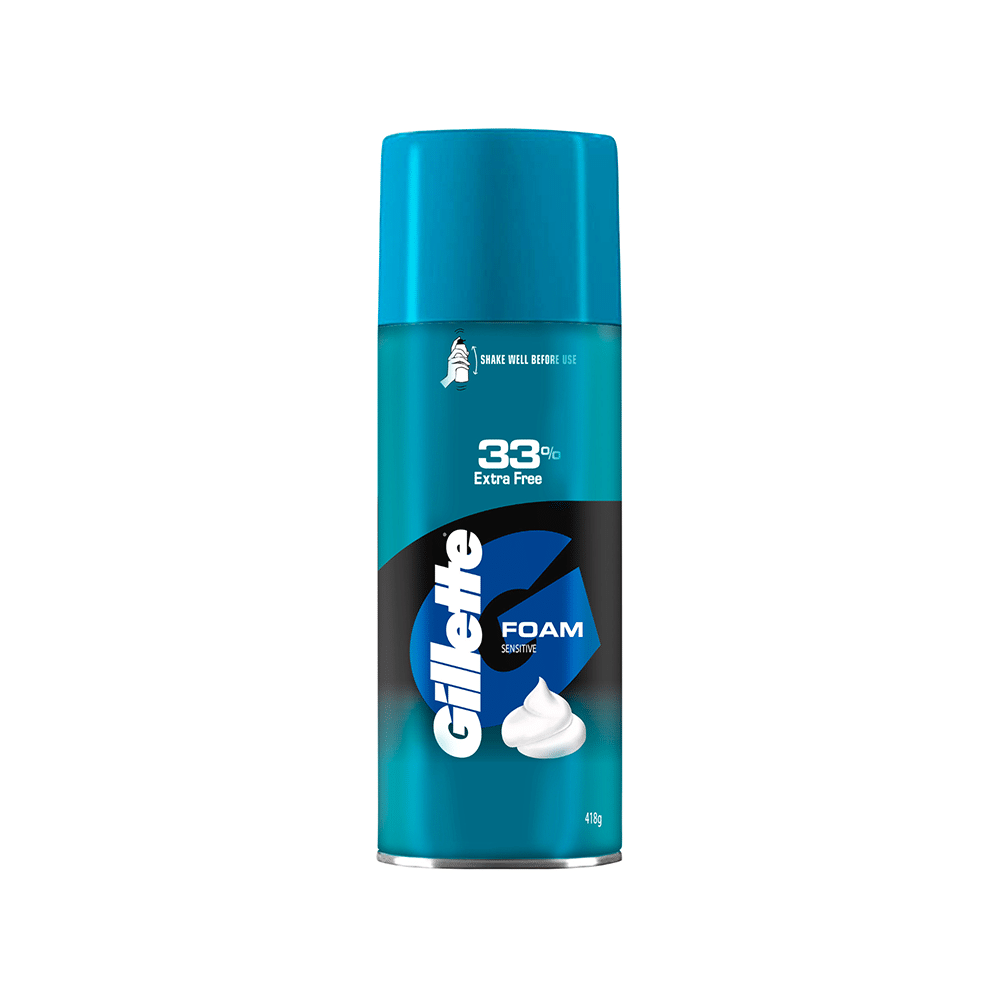 Gillette Sensitive Foam 33% Extra Free - Image 1