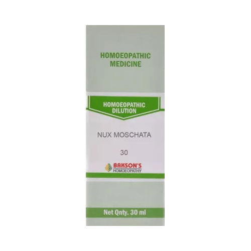 Bakson's Homeopathy Nux Moschata Dilution 30