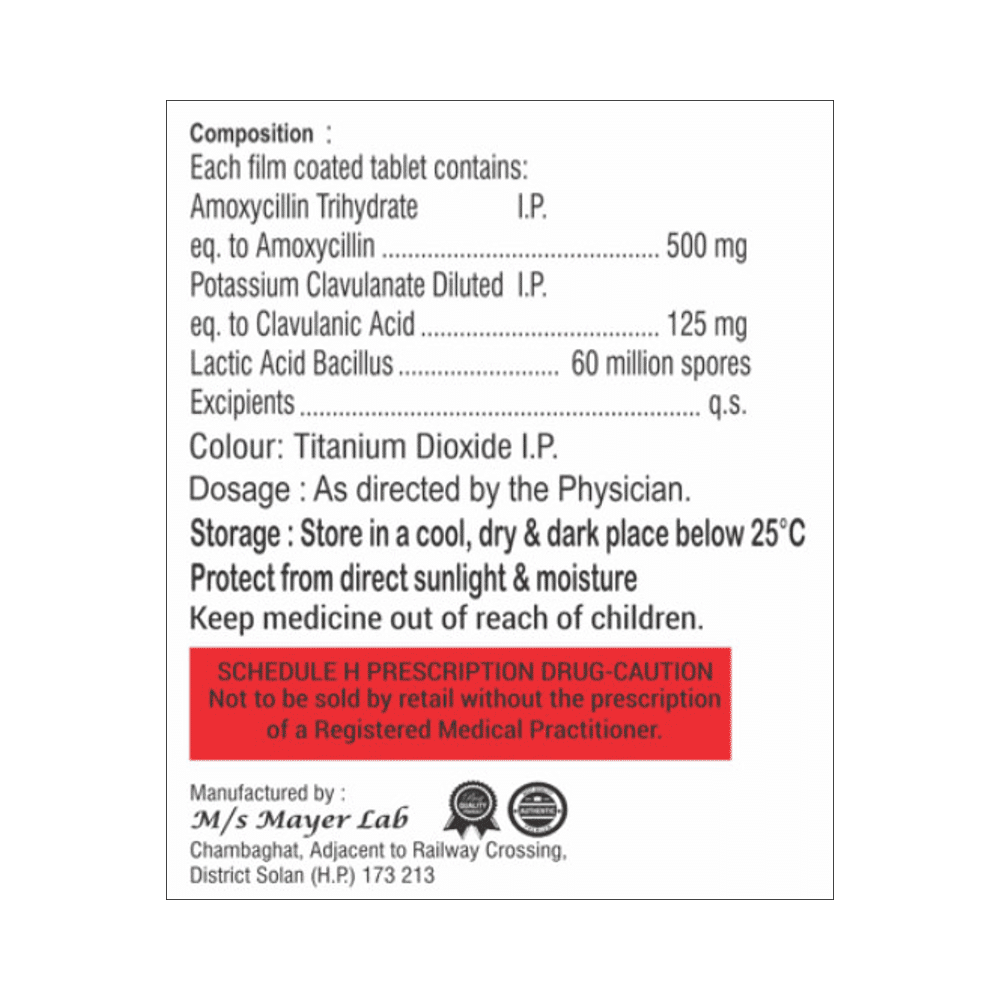 Shmoxiclav 625 Tablet - Image 2
