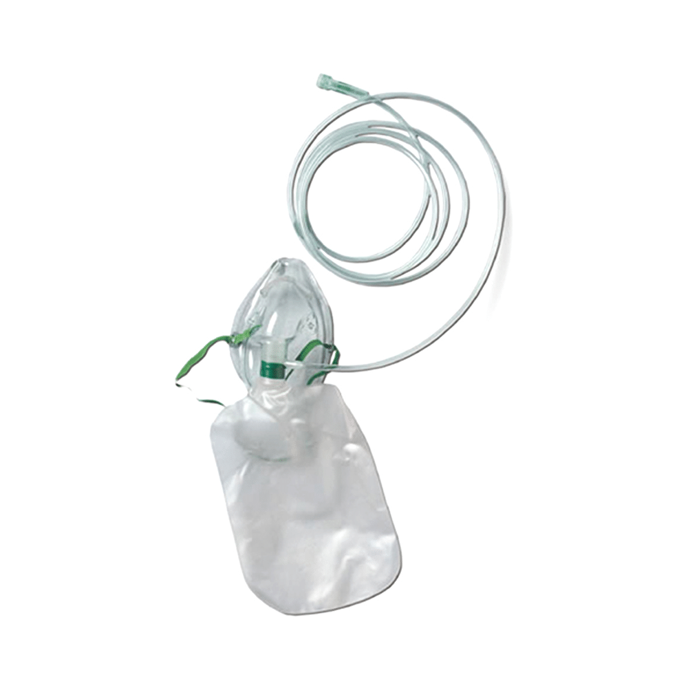 Amkay Oxygen Therapy Mask with Tube | Comfortable Design | Non-Sterile & Ensures Proper Oxygenation