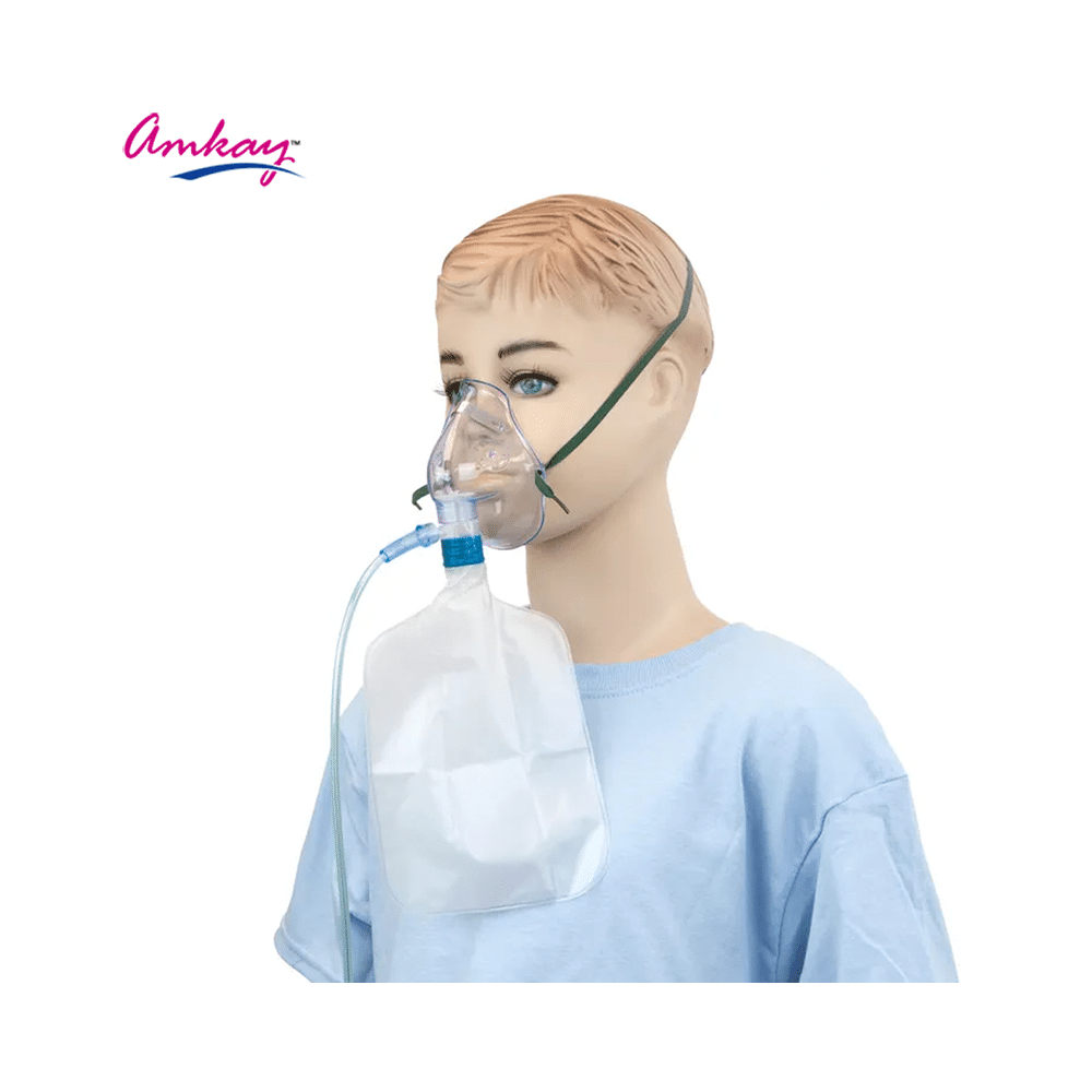 Amkay Oxygen Therapy Mask with Tube | Comfortable Design | Non-Sterile & Ensures Proper Oxygenation - Image 5