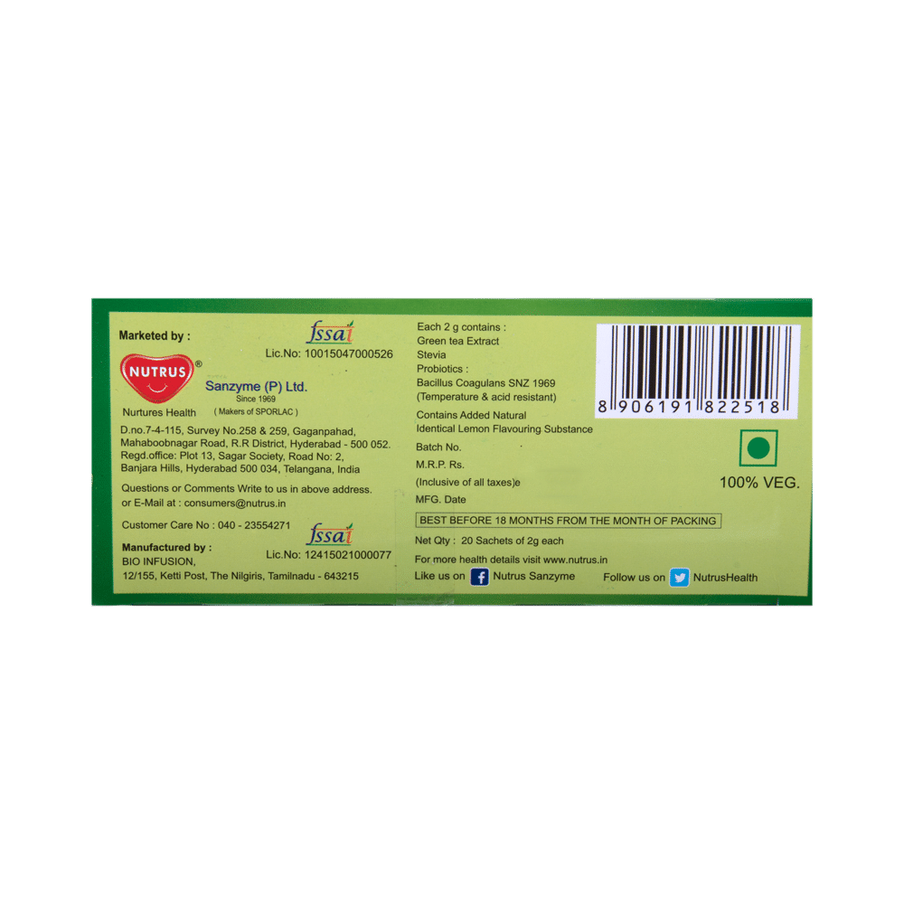 Nutrus Probiotics Green Tea (2gm Each) - Image 3
