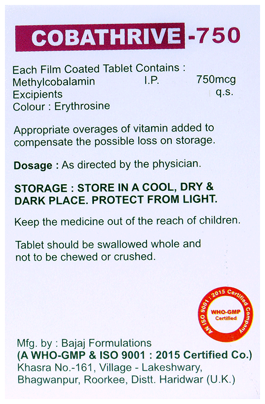 Cobathrive 750 Tablet - Image 2