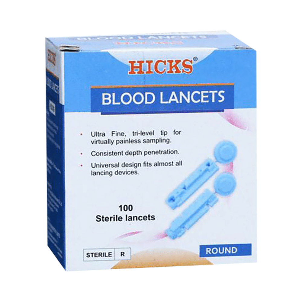 Combo Pack of Dr Morepen Gluco One BG 03 Blood Glucose Test Strip (50) & Hicks Round Blood Sterile Lancets (100) - Image 5
