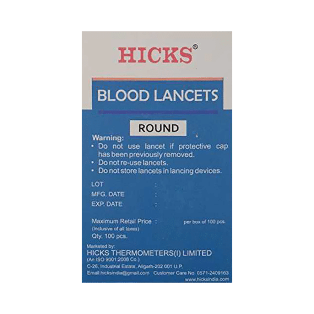 Combo Pack of Dr Morepen Gluco One BG 03 Blood Glucose Test Strip (50) & Hicks Round Blood Sterile Lancets (100) - Image 6
