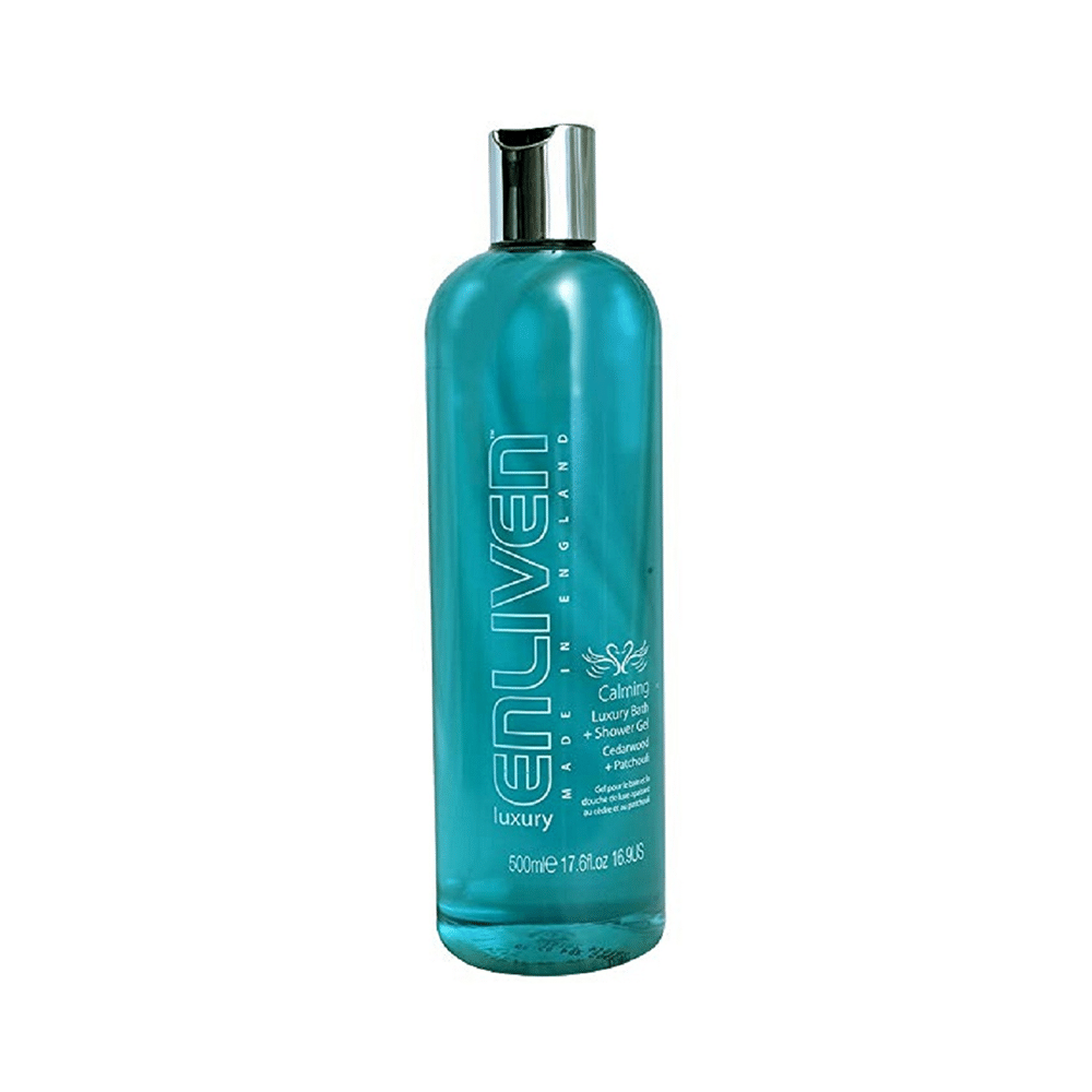 Enliven Luxury Bath and Shower Gel Calming Cedarwood and Patchouli - Image 1