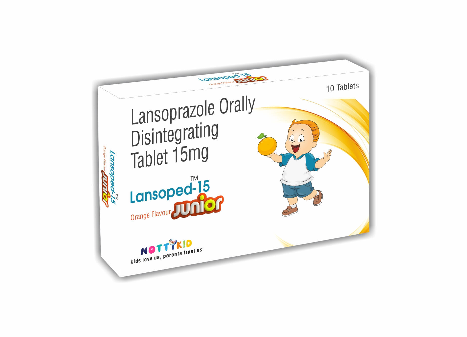 Lansoped Junior 15 Tablet DT Orange - Image 1