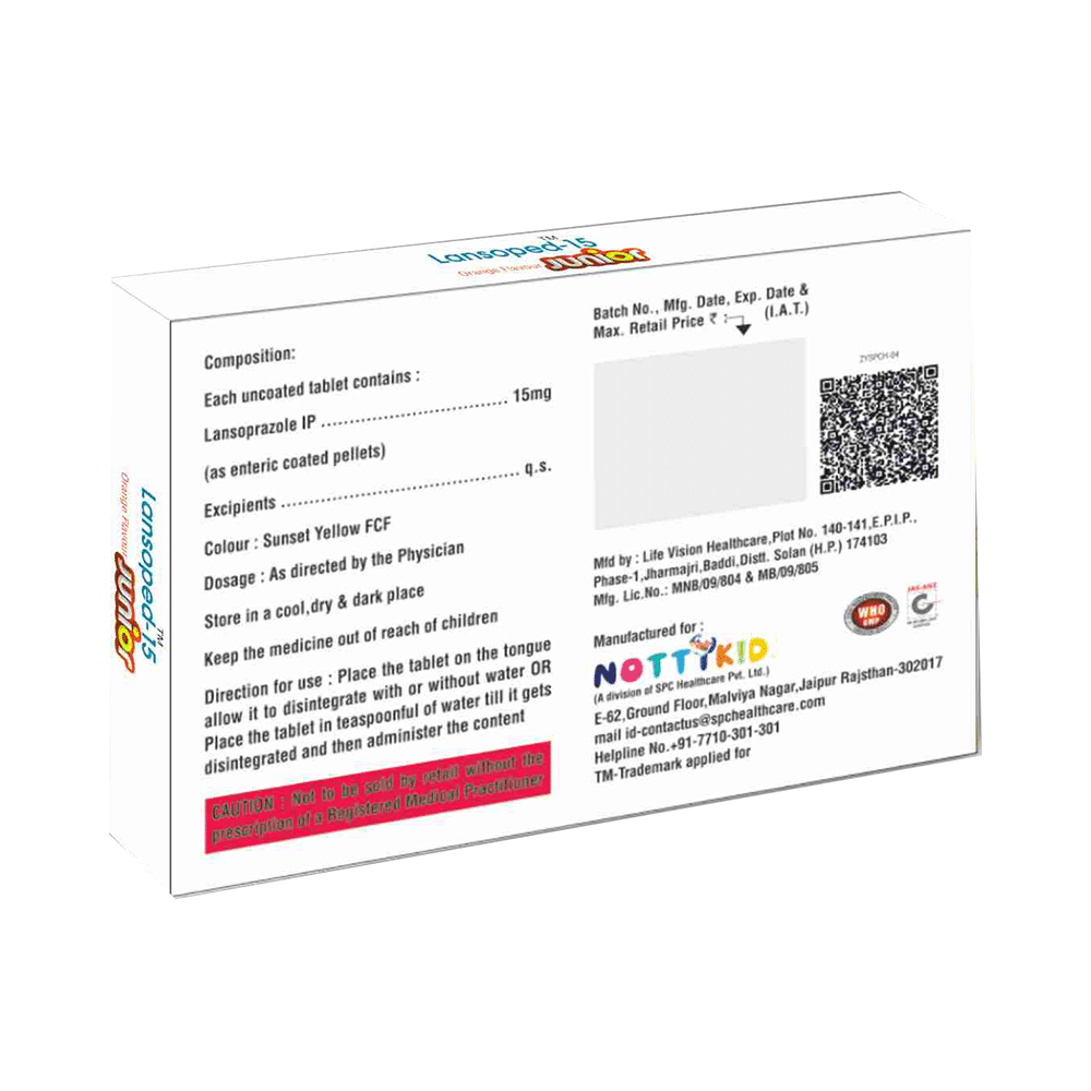 Lansoped Junior 15 Tablet DT Orange - Image 2