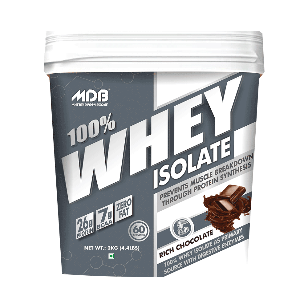 MDB Master Dream Bodies 100% Whey Isolate Rich Chocolate - Image 1