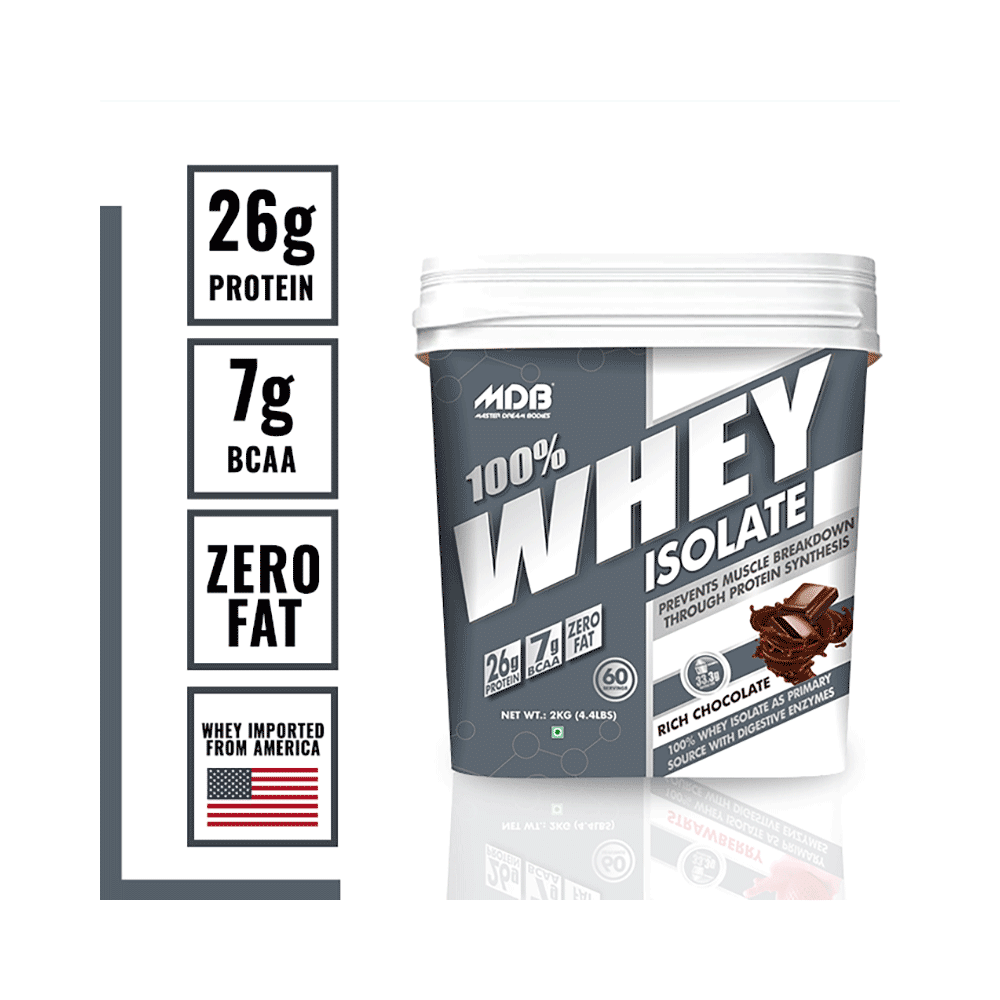 MDB Master Dream Bodies 100% Whey Isolate Rich Chocolate - Image 4