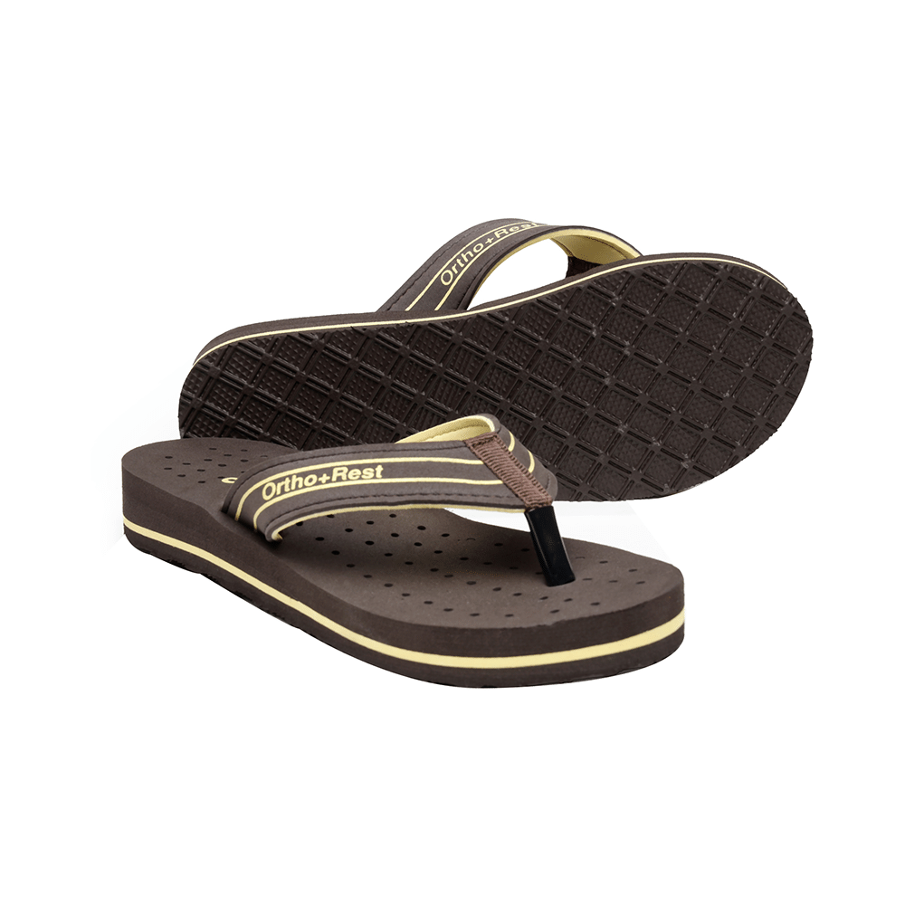 Ortho + Rest L331 Extra Soft Flip Flop Orthopedic Slippers for Women & Girls Brown 4 - Image 3