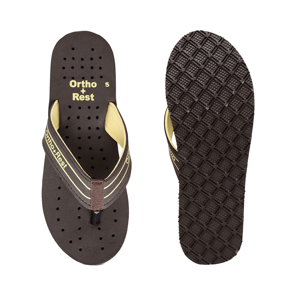 Ortho + Rest L331 Extra Soft Flip Flop Orthopedic Slippers for Women & Girls Brown 4 - Image 7