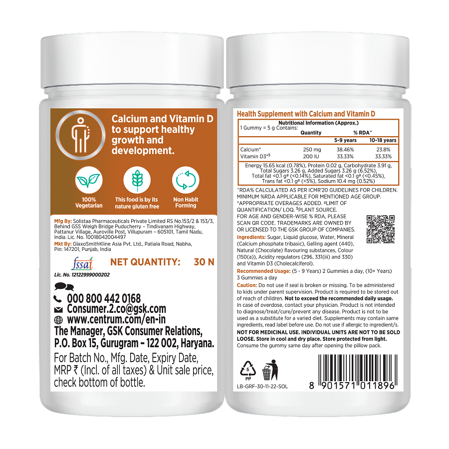 Centrum Kids Growth Fuel | Gummies with Calcium & Vitamin D - Image 2