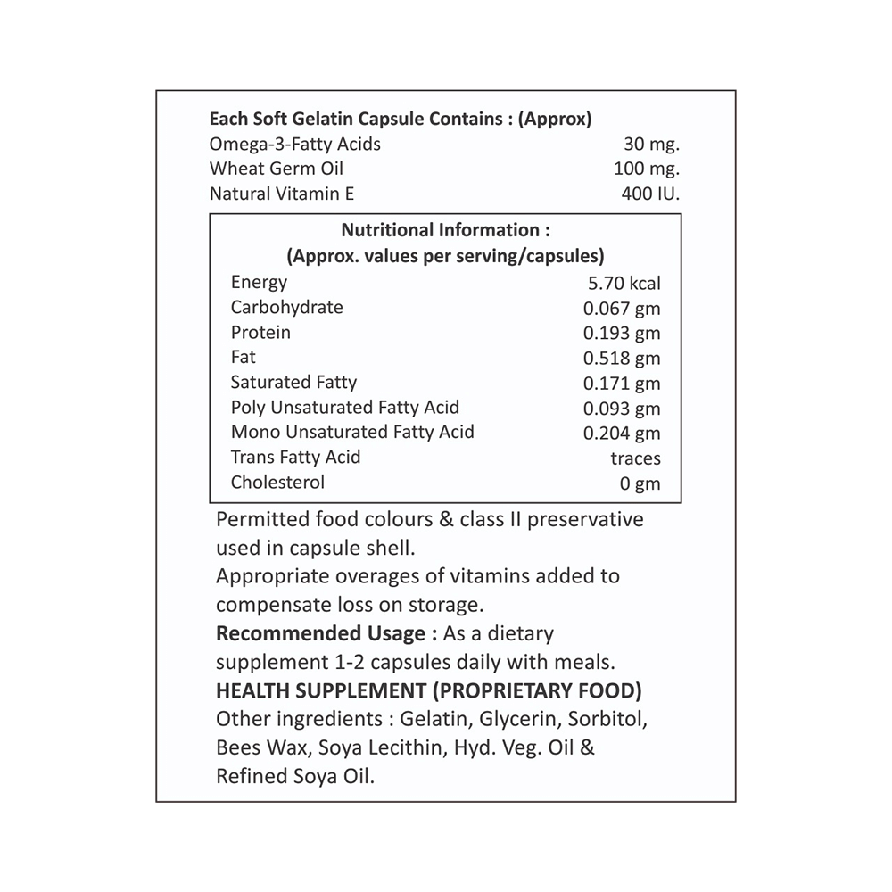 Om Biotec Ev-Nutra 400 Soft Gelatin Capsule - Image 3