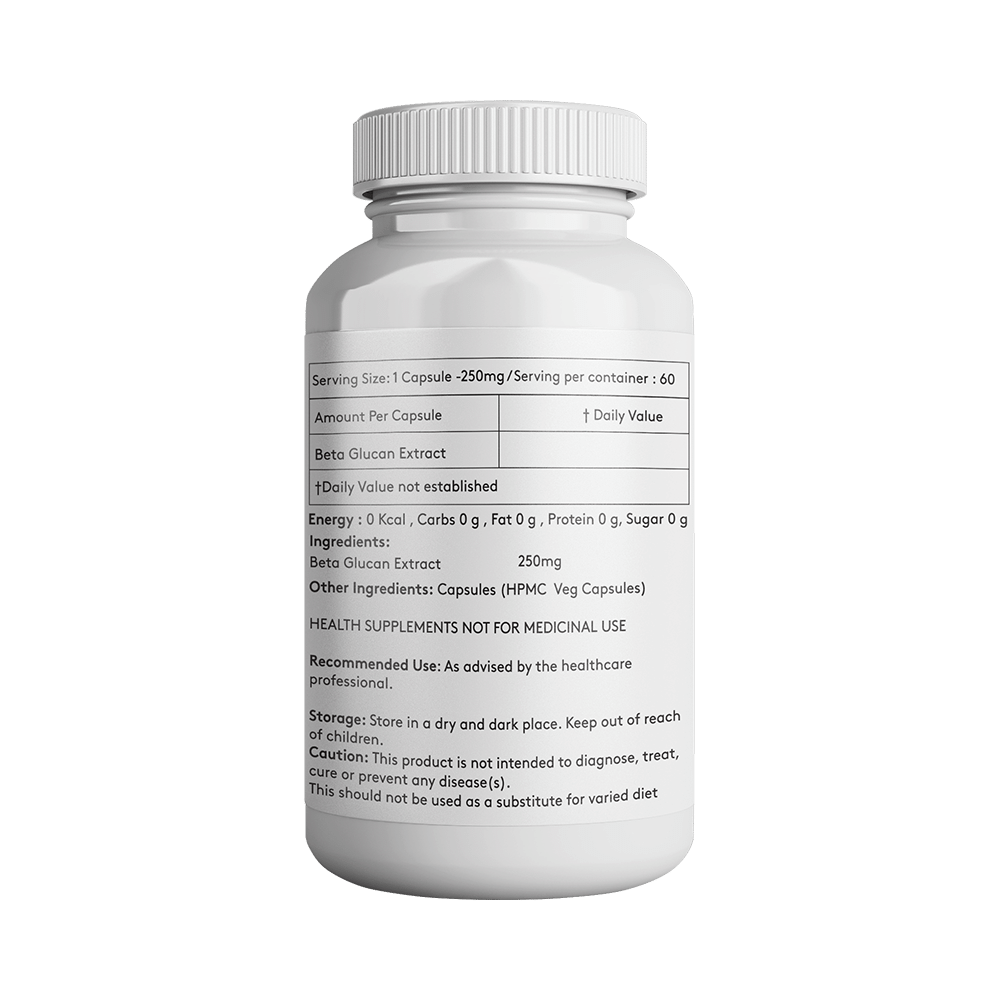 Giosun Beta Glucan 250mg Veg Capsule - Image 2