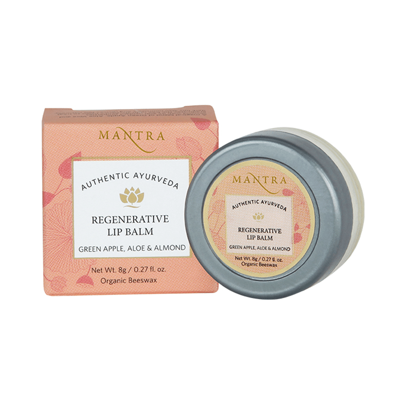 Mantra Green Apple, Aloe & Almond Regenerative Lip Balm - Image 1