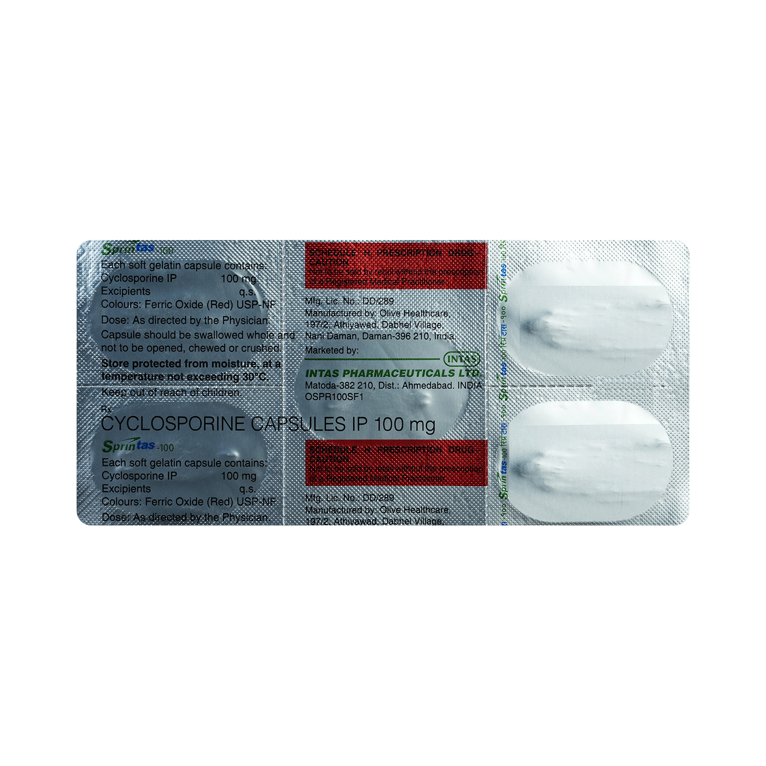 Sprintas 100mg Capsule - Image 6