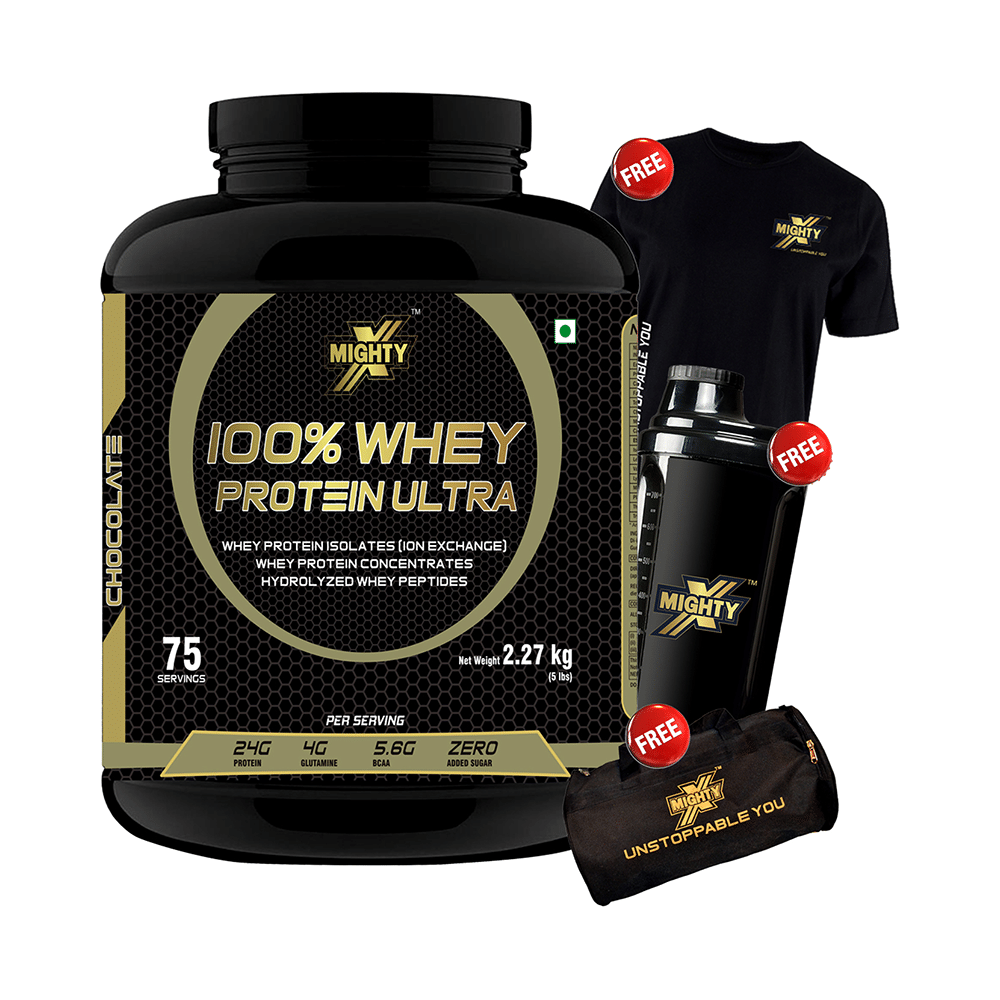 MightyX 100% Whey Protein Ultra Chocolate - Image 1