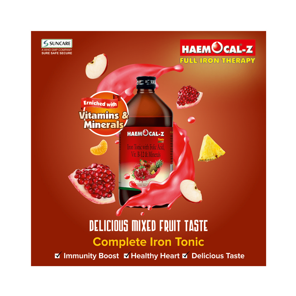 Haemocal-Z Syrup Mixed Fruit - Image 3