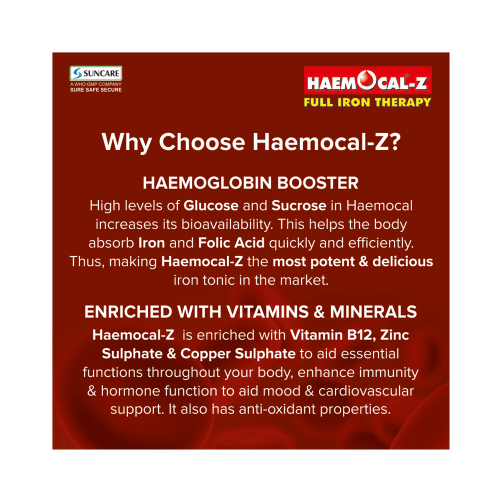 Haemocal-Z Syrup Mixed Fruit - Image 5