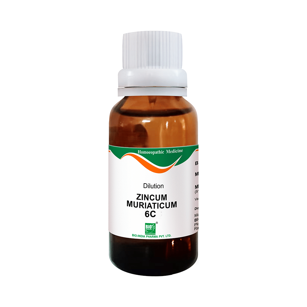 Bio India Zincum Muriaticum Dilution 6 CH