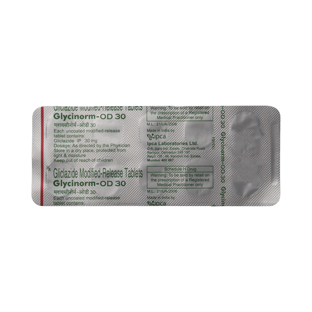 Glycinorm OD 30mg Tablet MR - Image 5