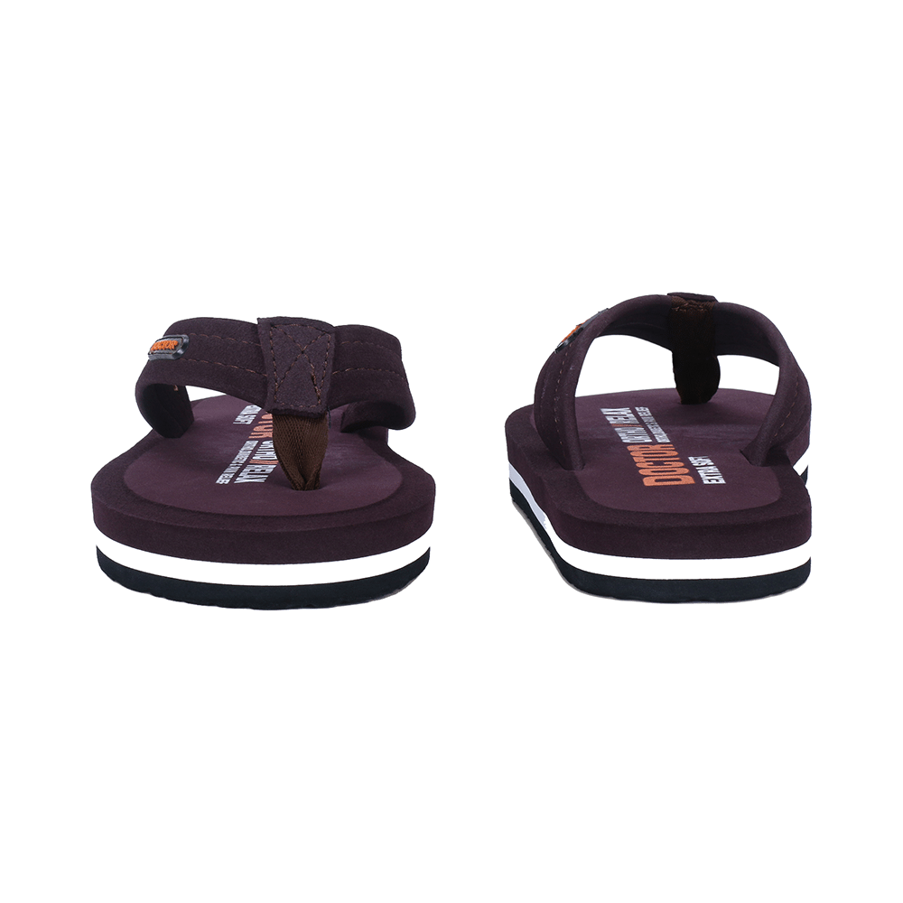 Doctor Extra Soft D32 Skid Resistant || Lightweight || Comfortable Footbed || Memory Foam Bounce Back Technology || Flip-Flop & Sliders for Men Brown 8 - Image 6