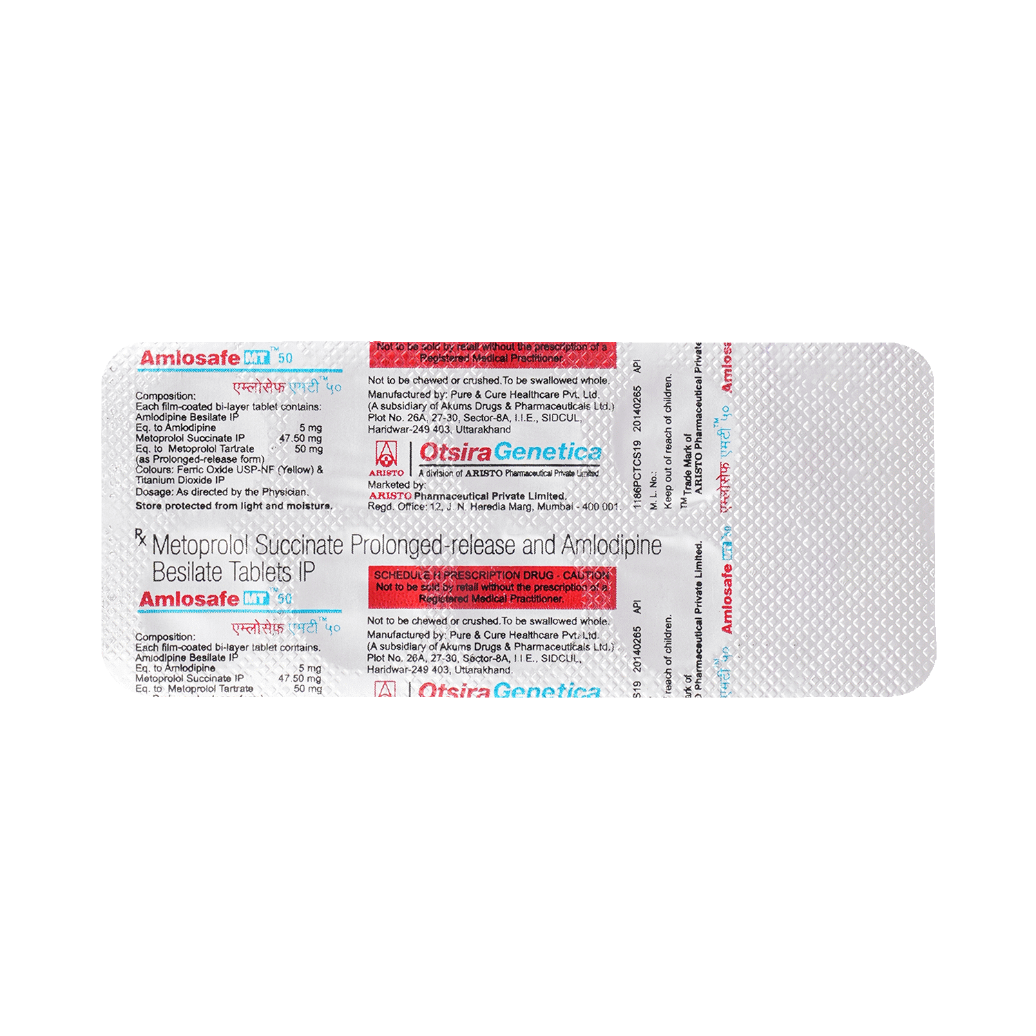 Amlosafe MT 50 Tablet PR - Image 6