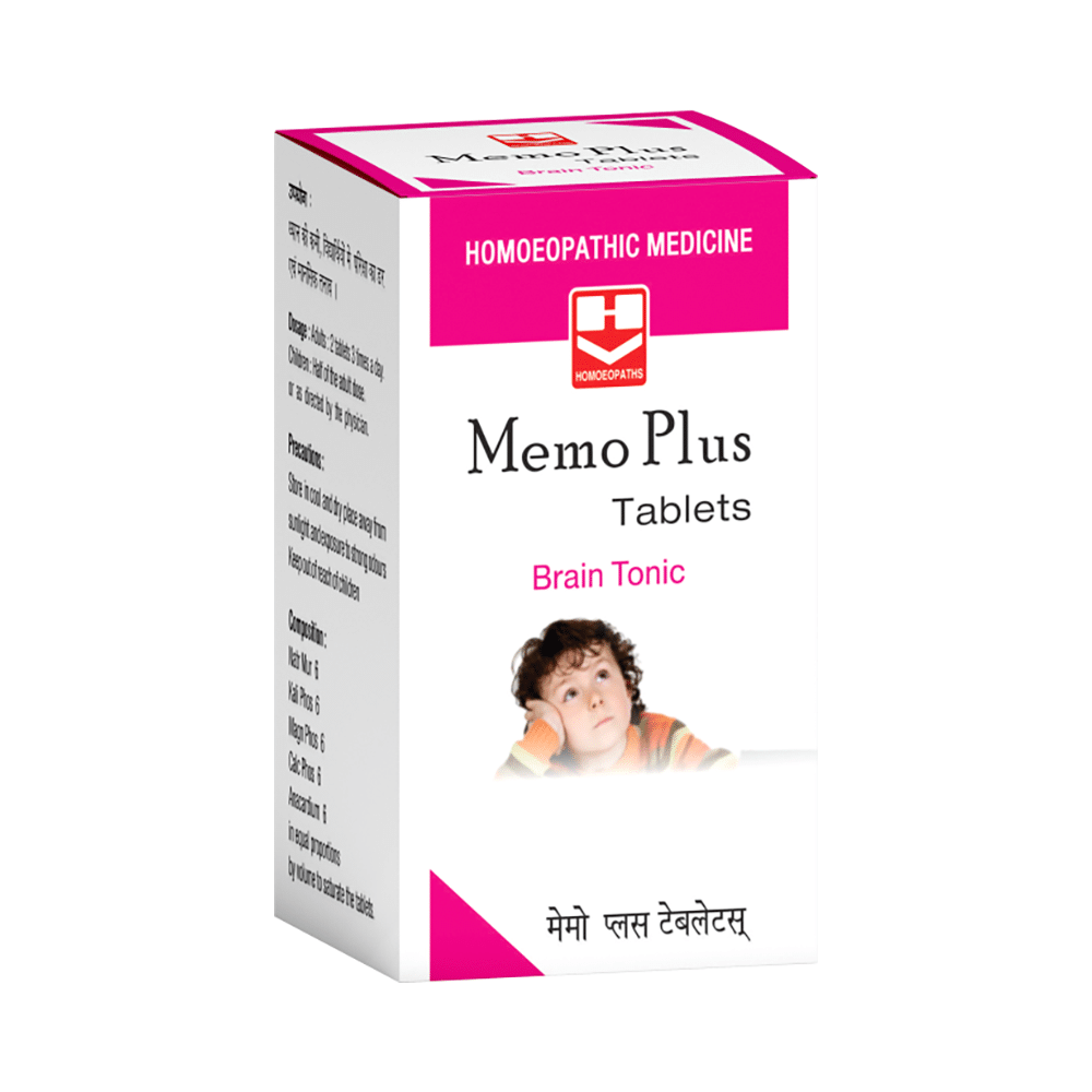 Homeopaths Memo Plus Tablet (25gm Each) - Image 1