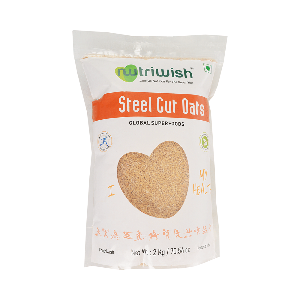 Nutriwish Premium Steel Cut Oats for Weight Management | Gluten Free Oats - Image 1