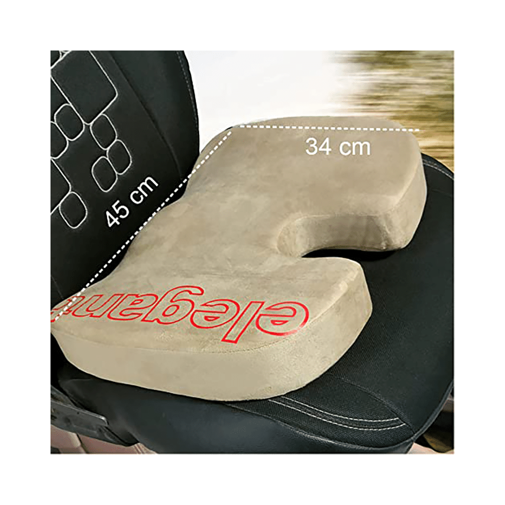 Elegant Active Memory Foam Coccyx Seat Cushion Beige - Image 2
