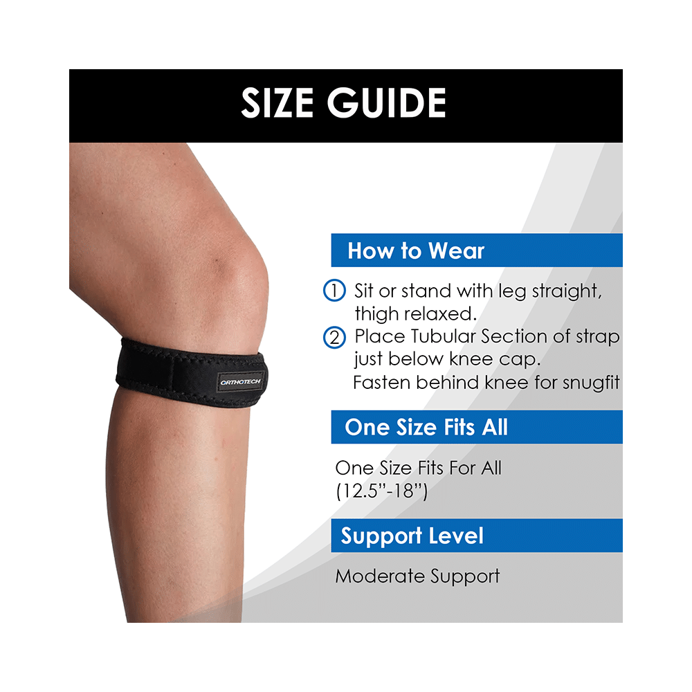 Orthotech OR-2311 Knee Strap Black - Image 7