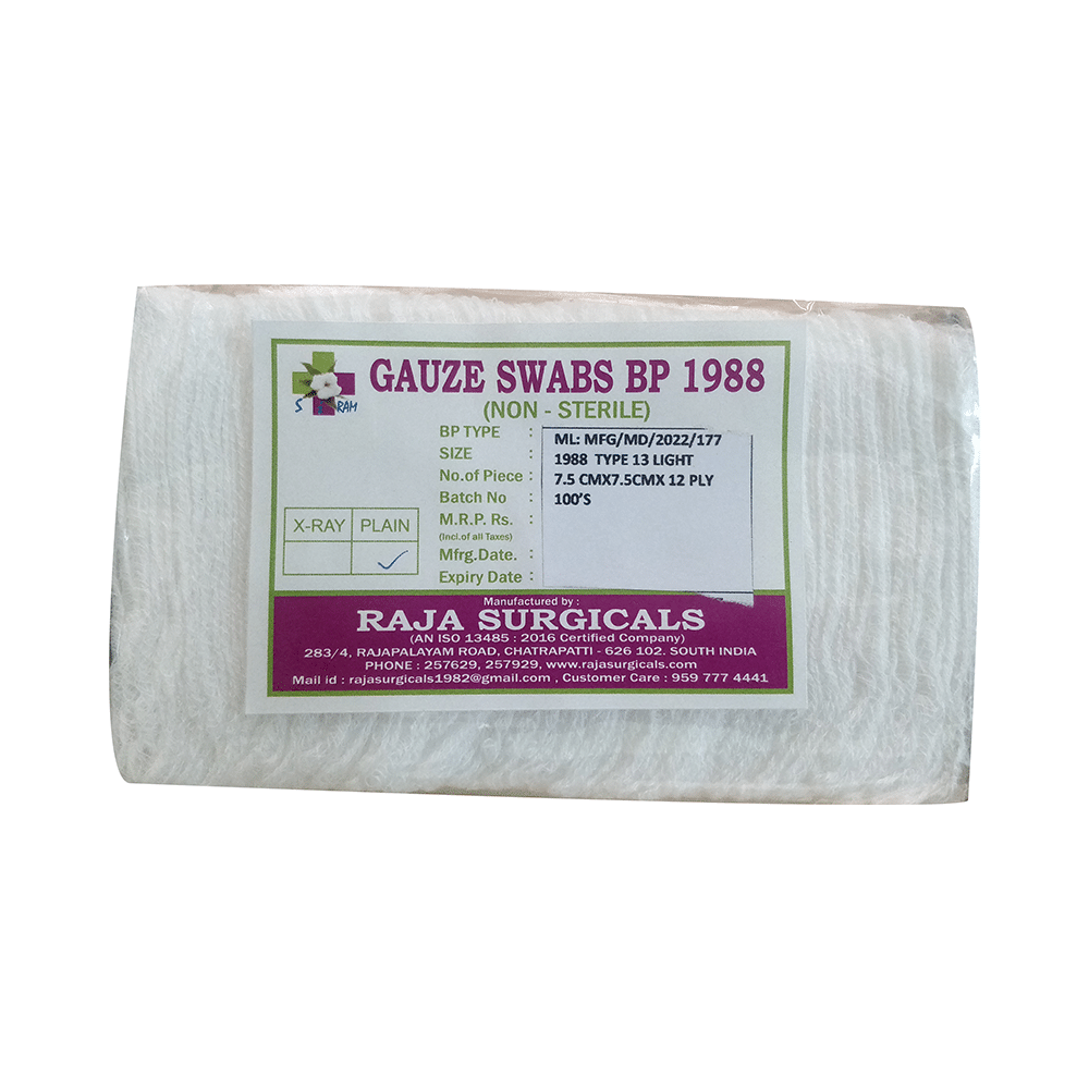 Siram Gauze Swab BP 1988 - Image 1