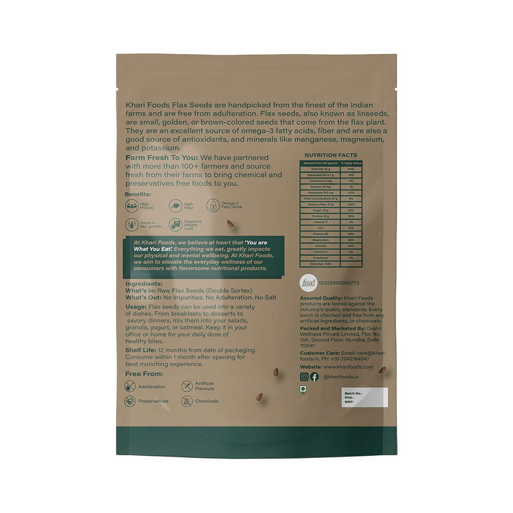 Khari Foods Flax Seeds - Image 2