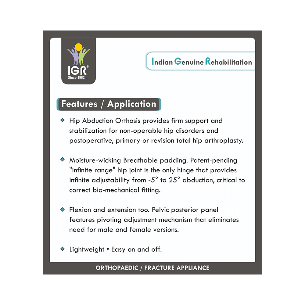 IGR Hip Abduction Brace  Small Right - Image 4