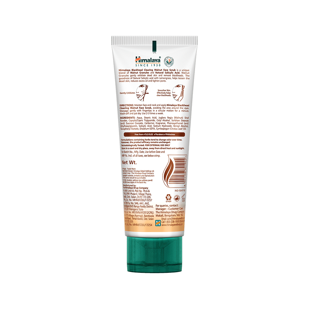 Himalaya Blackhead Clearing Walnut + Lemongrass Face Scrub | Exfoliates Dead Skin - Image 2