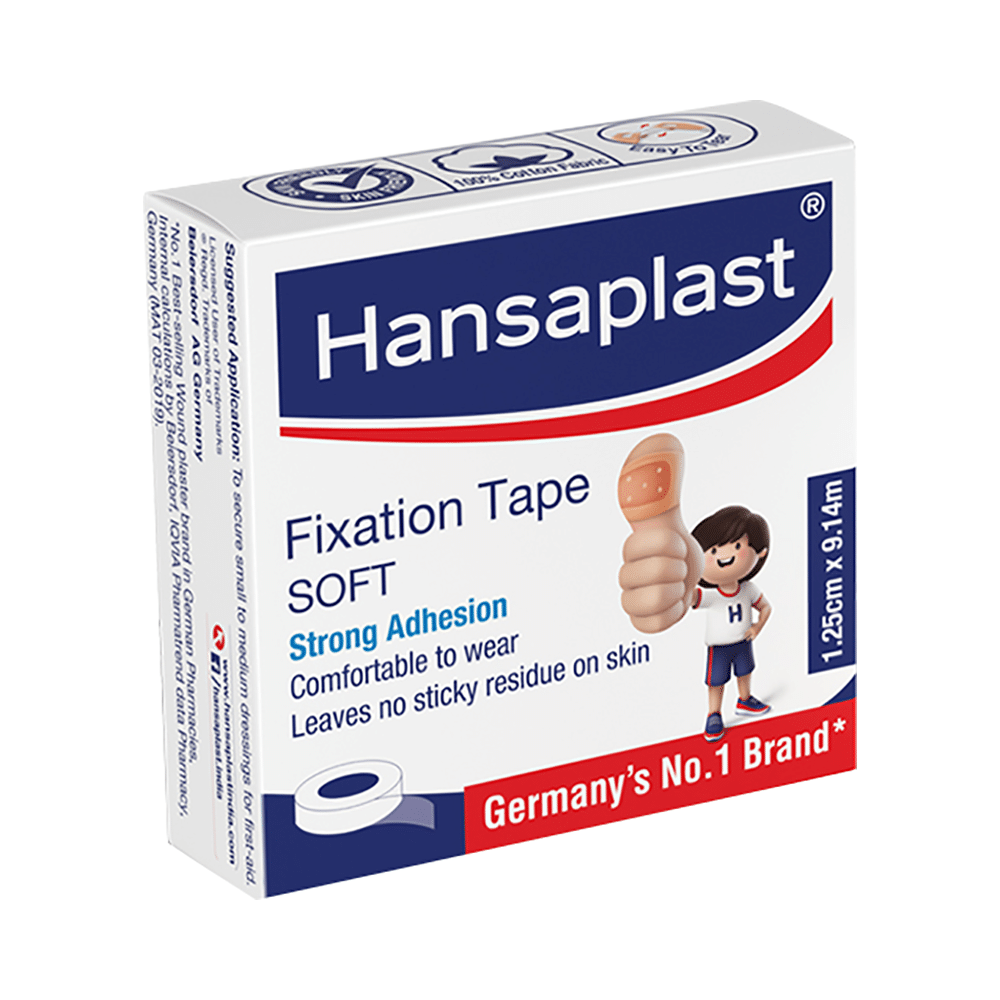 Hansaplast Soft Fixation Tape (1.25cm X 9.14m)